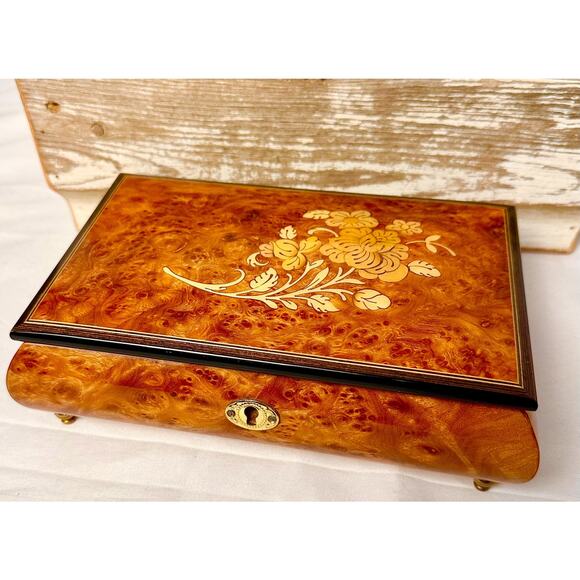 Vintage Musical Wood Box, Swiss Musical Movement, The San Francisco Music Box Co - Picture 2 of 7